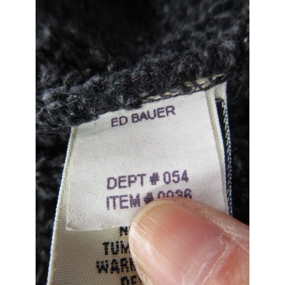 VINTAGE Eddie Bauer Sweater XL Pullover Striped Chunky Knit Grandpa 90s - Picture 10 of 11